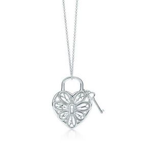 Tiffany And Co Lock And Key Necklace 